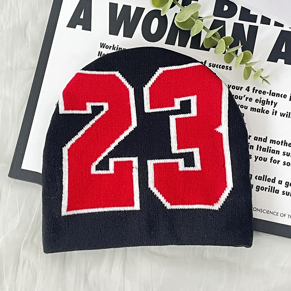 Wholesale 23 Digital Pattern Knitted Hat Beanie