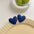 Wholesale spray painted candy color heart shaped acrylic earrings