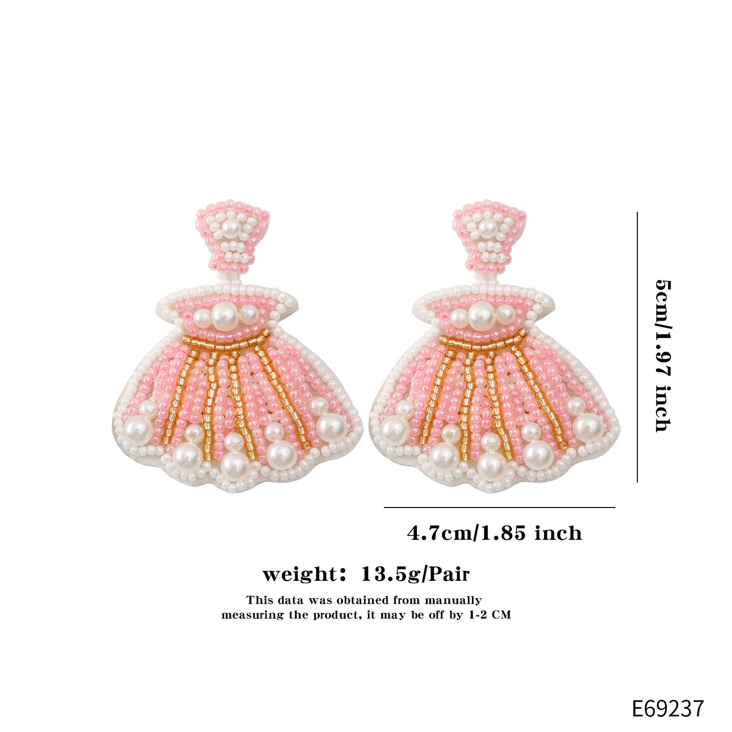 Wholesale Summer Bohemian Cute Cartoon Animal Rice Bead Earrings ACC-ES-JieMi009