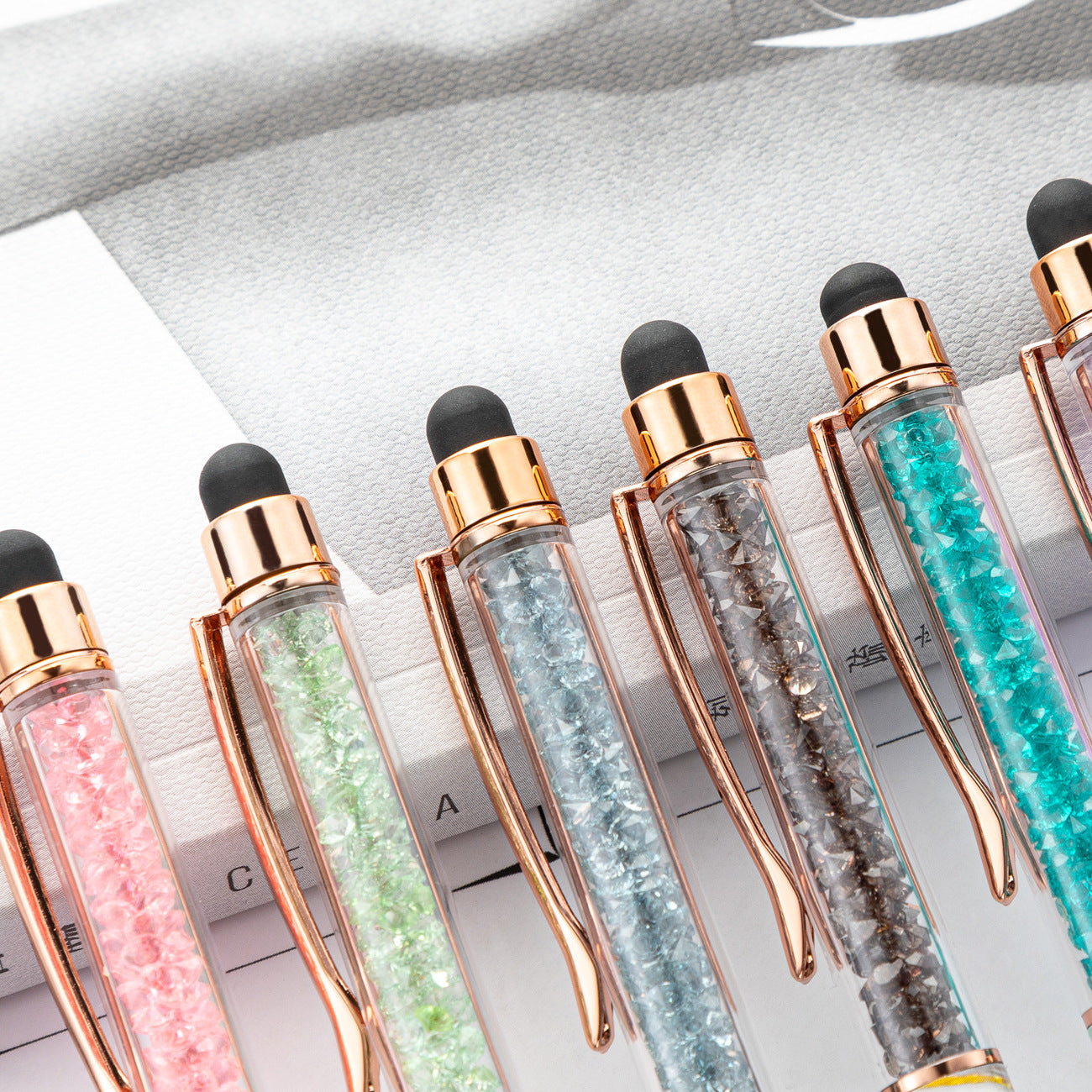 Wholesale Printed Film Ballpoint Pen Multi-color Marble Pattern Metal Pen ACC-PN-HuaHao007