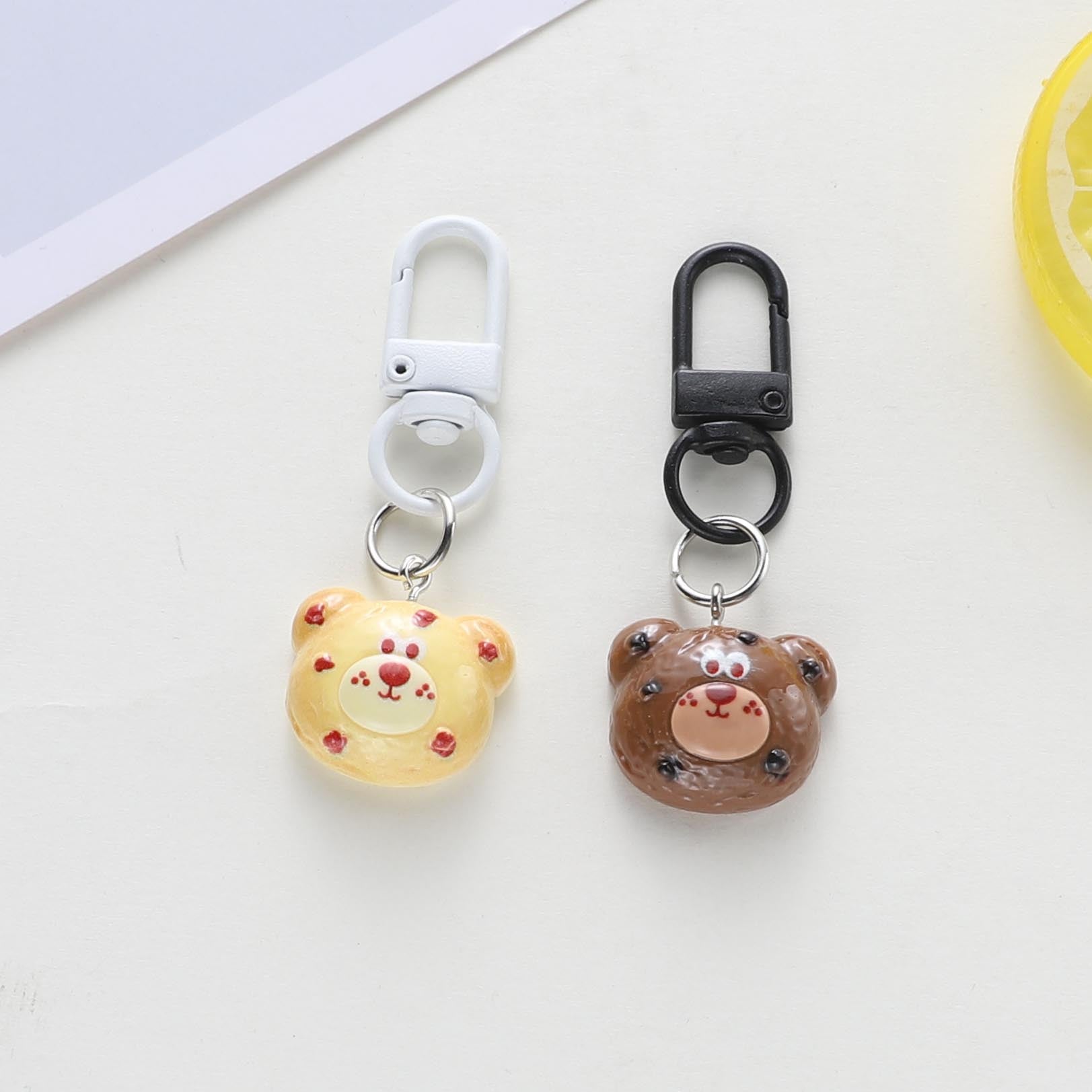 Wholesale Cute Animal Bear Head Keychain