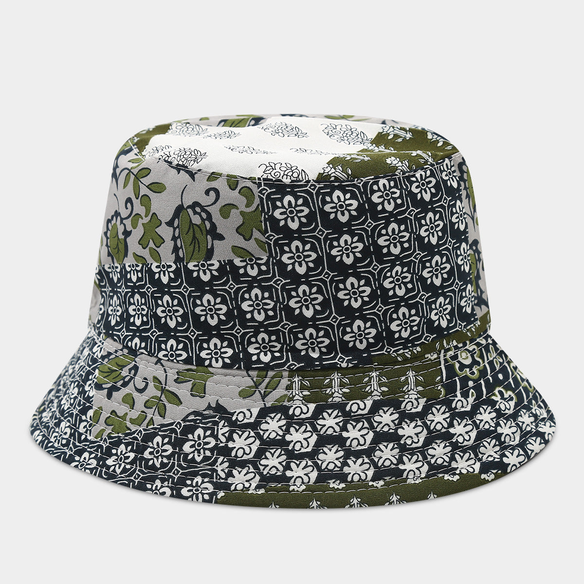 Wholesale Bohemian Small Flower Full Print Sunscreen Fisherman Hat