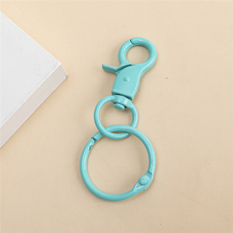 Wholesale 10pcs/pack Alloy Lobster Clasp Keychain Bulk DIY Accessories