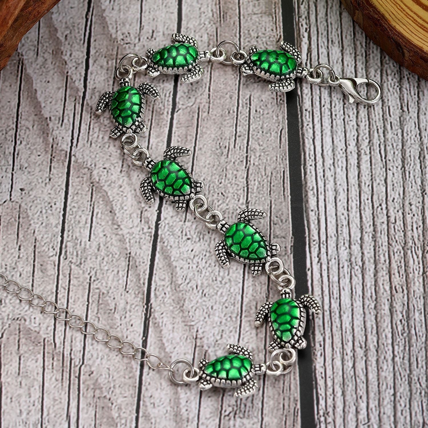 Wholesale  beach holiday style alloy turtle handmade bracelet