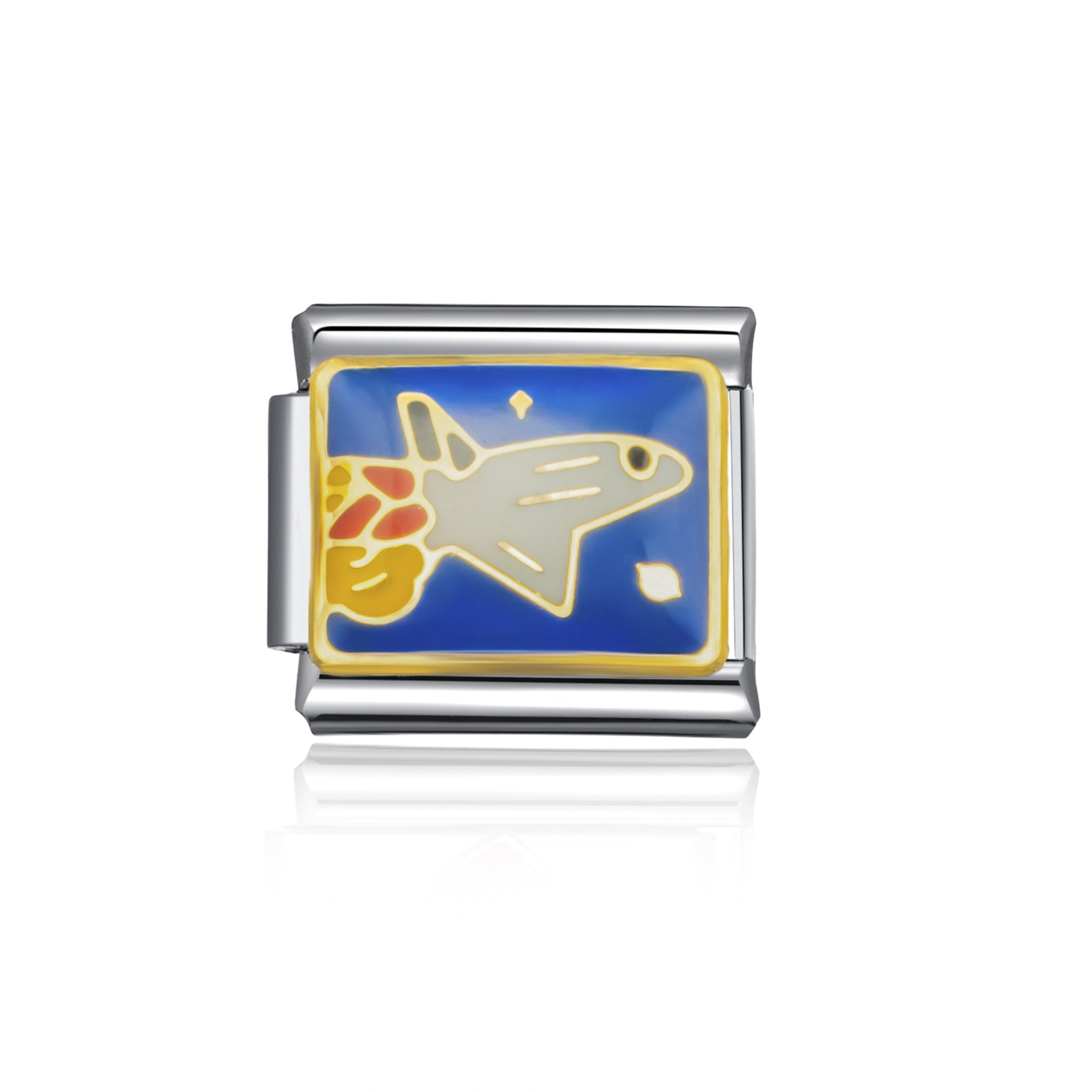 Wholesale Italian Charm Bracelet 9mm DIY Splicing Letter Festoon Stainless Steel Composable Bracelet