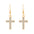 Wholesale Dark Diamond Cross Earrings