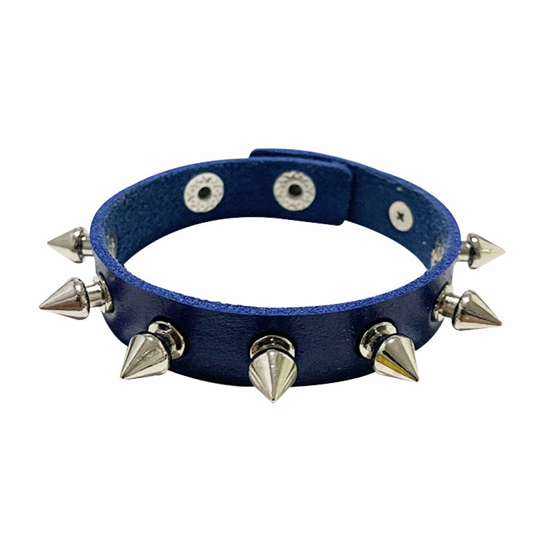 Wholesale Punk Style Rivet Bracelet Leather Rock Gothic Bracelet ACC-BT-Jinl002