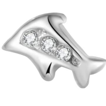 Wholesale ocean-themed heart-shaped DIY square Single Section Creative Stainless Steel Composable Bracelet