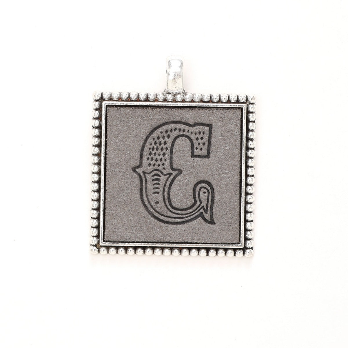 Wholesale  Electroplated Alloy Leather Printed Pattern 26 Letter Pendant  Keychain