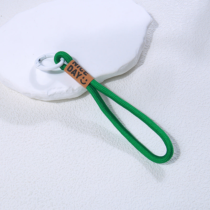 Wholesale  Lanyard Short U Disk Wrist Nylon Rope Keychain