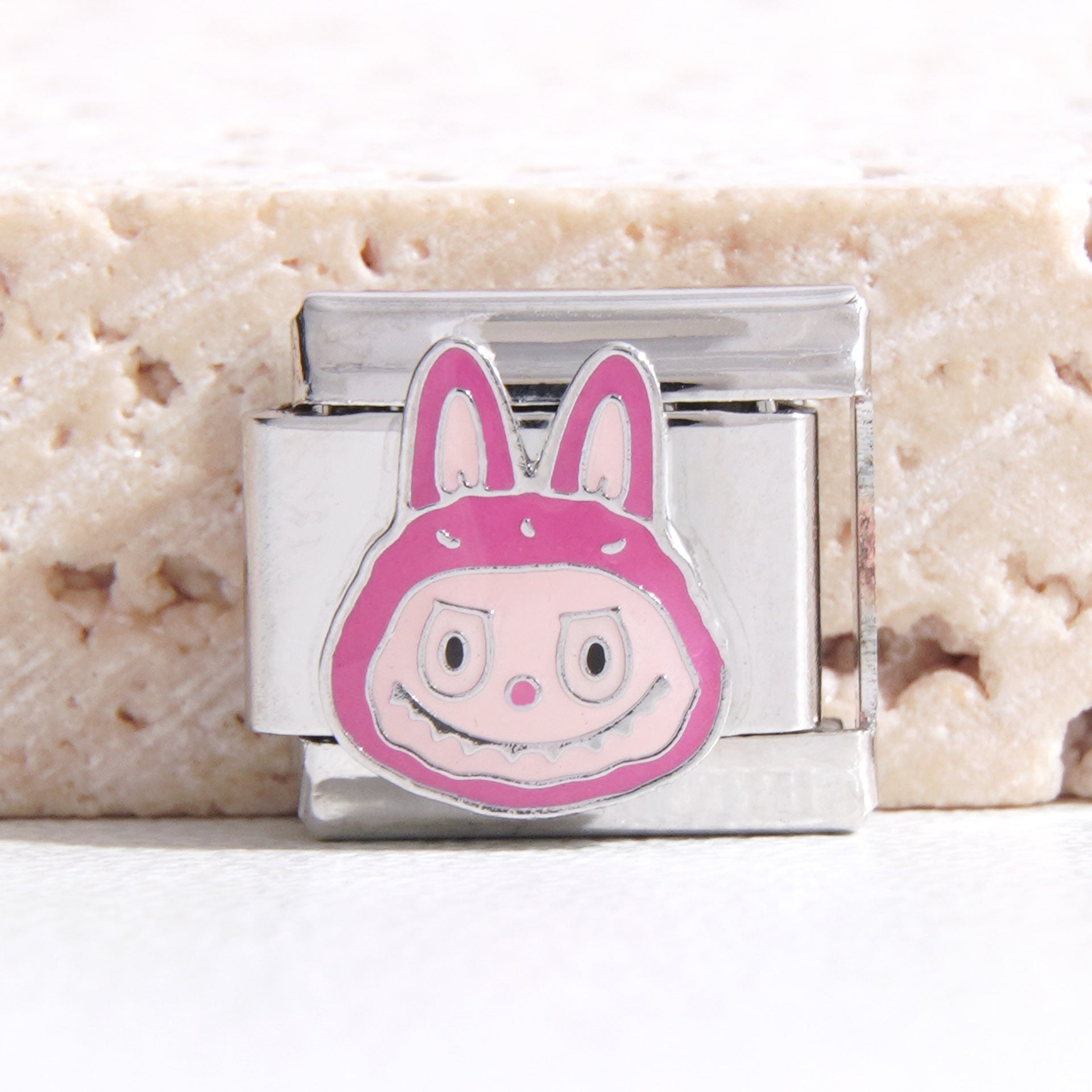 Wholesale Italian Charm Bracelet 9mm DIY Splicing Cute Cartoon Stainless Steel Composable Bracelet