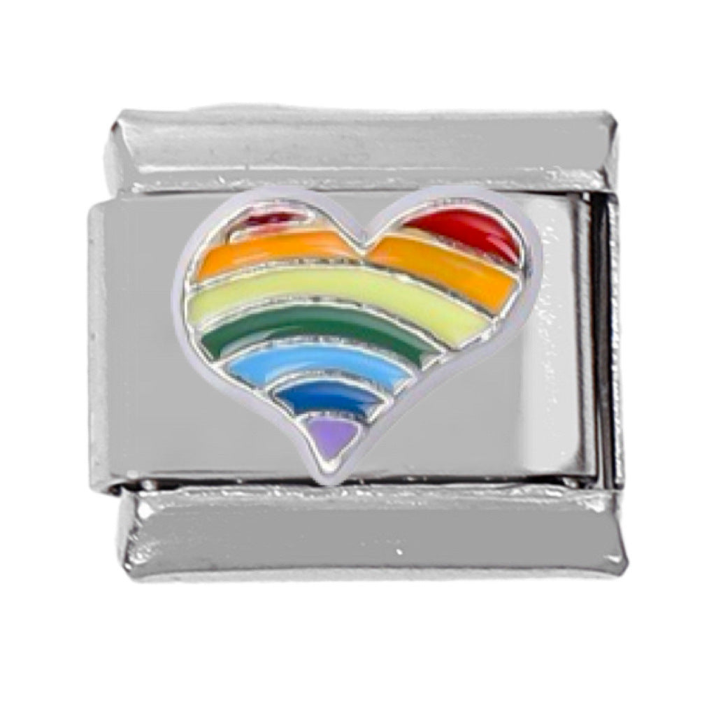 Wholesale 5pcs Italian Charm Bracelet Charm Module Stainless Steel Love Bracelet 9mm DIY Pattern Free Stitching Detachable Composable Bracelet ACC-BT-DaLiang015