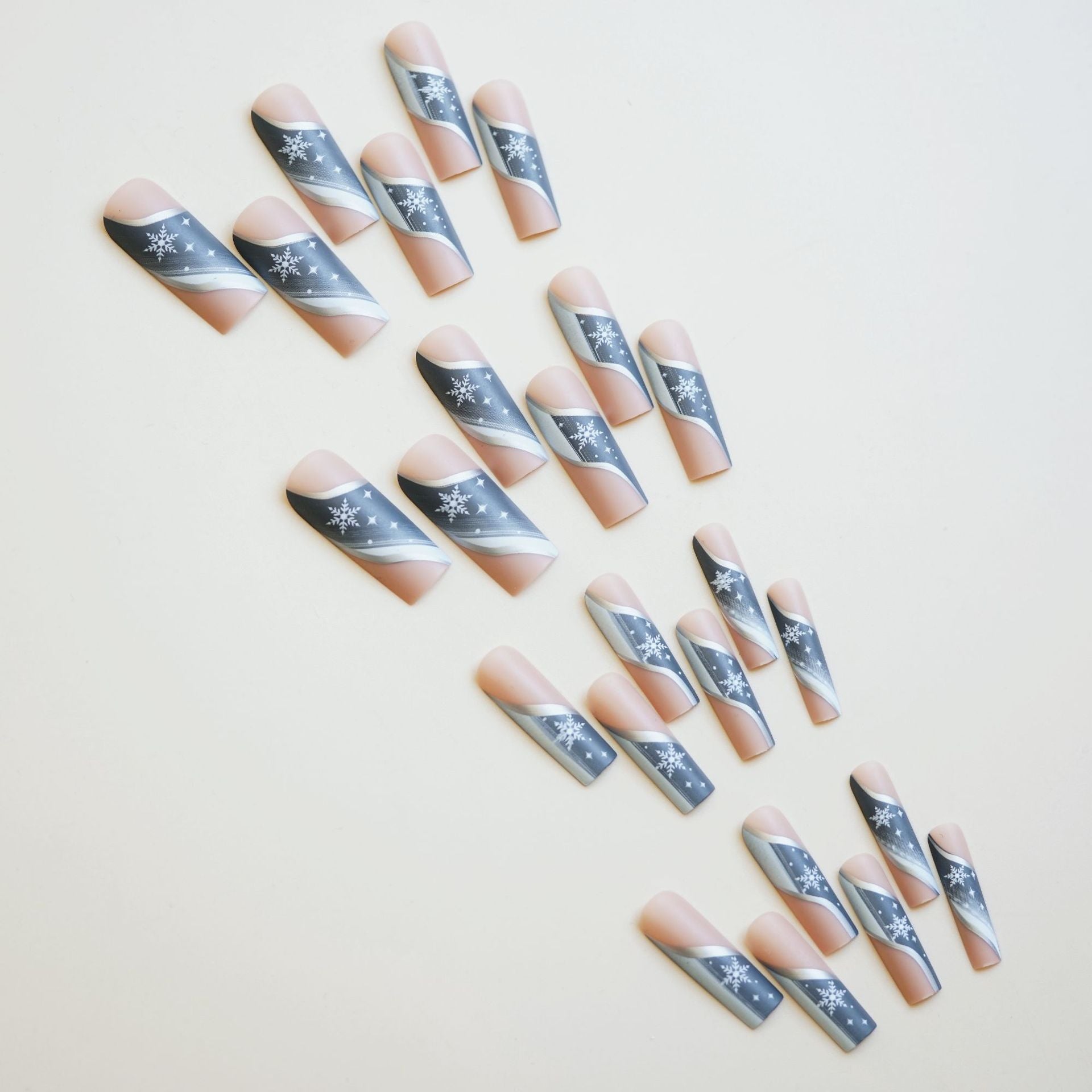 Wholesale 24 Pieces/ box Snowfall Star River Nails Kits Nail Stickers