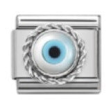 Wholesale Italian Charm Bracelet 9mm DIY Spliced Removable Stainless Steel Devil's Eye Composable Bracelet ACC-BT-XY022