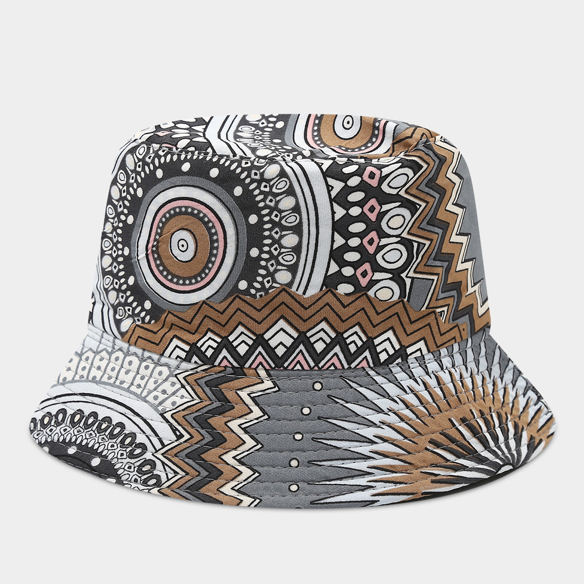 Wholesale Bohemian Small Flower Full Print Sunscreen Fisherman Hat