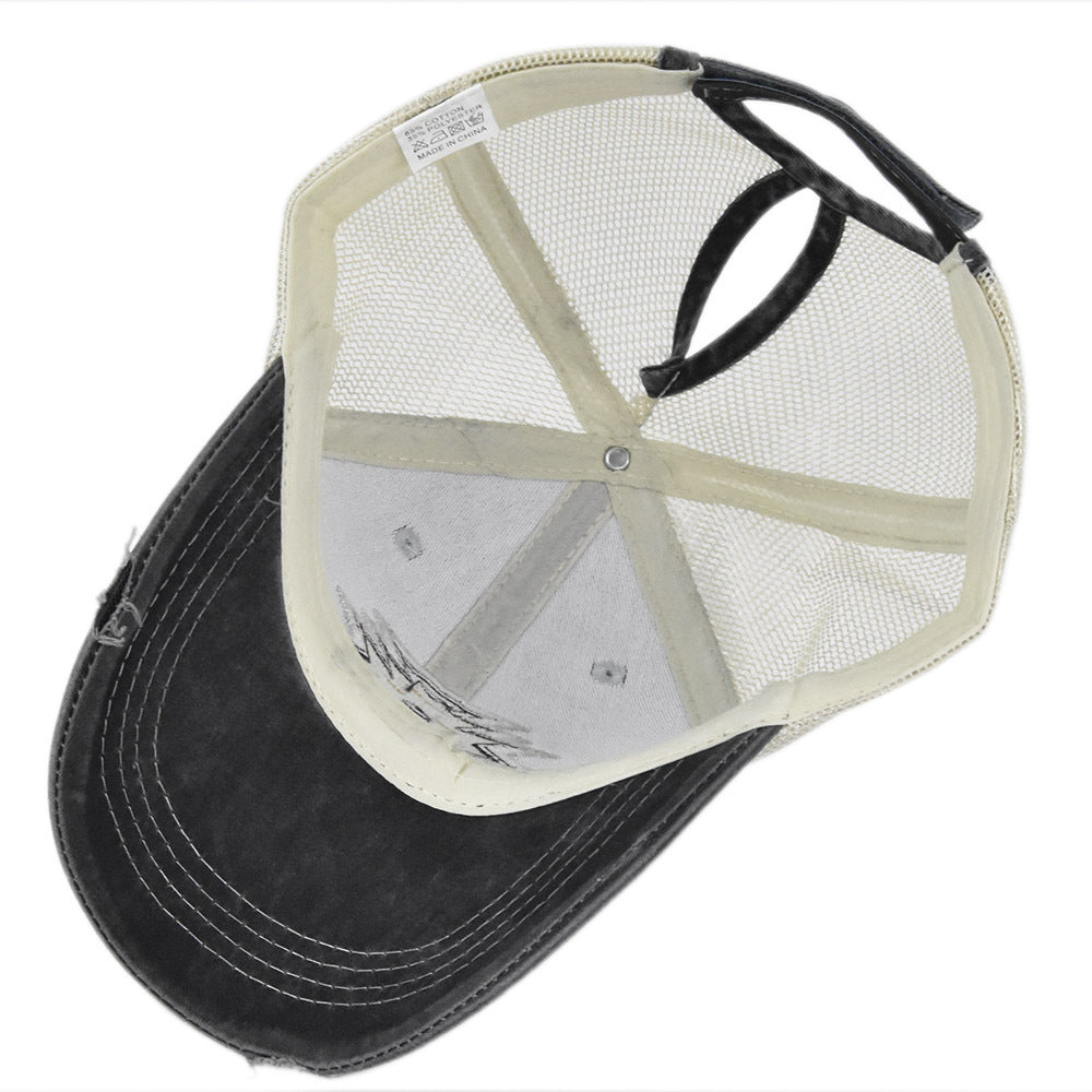 Wholesale Western Style Aztec Embroidered Mesh Baseball Cap Hat ACC-HT-YuXue001