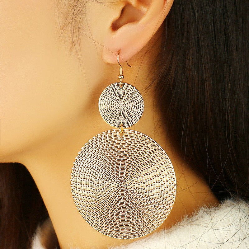 Wholesale Retro Round Circle Earrings,  European Style