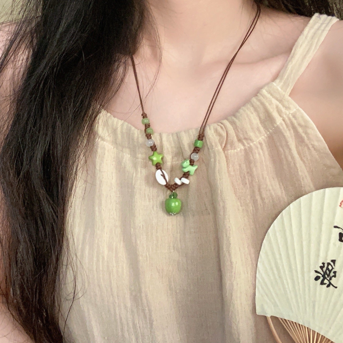 Wholesale Cartoon Elephant and Cat Beaded Necklace