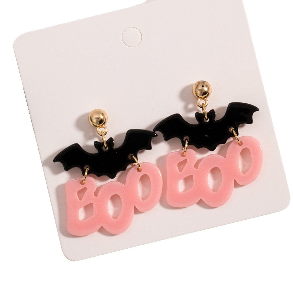 Wholesale Acrylic Cute  Funny Horror Ghost Bat Earrings