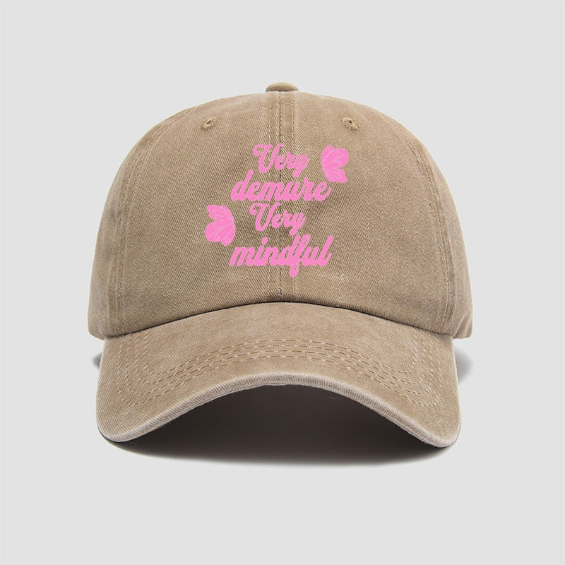 Wholesale Washed Cotton Baseball Cap Retro Letter Old Cap