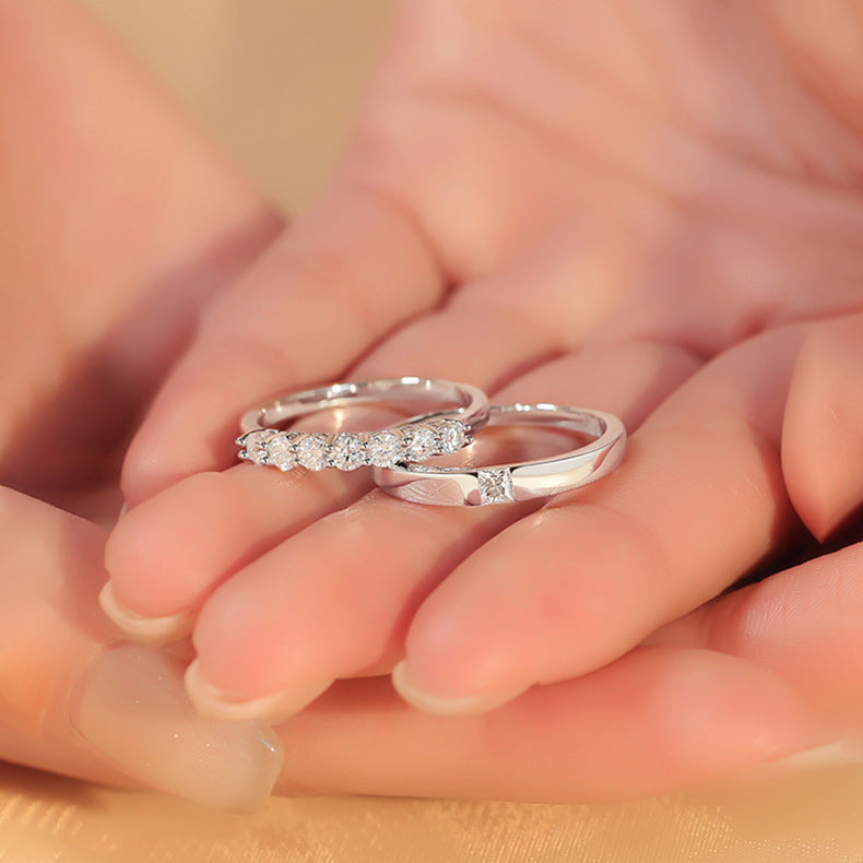 Wholesale Valentine's Day s925 Silver Couple Ring