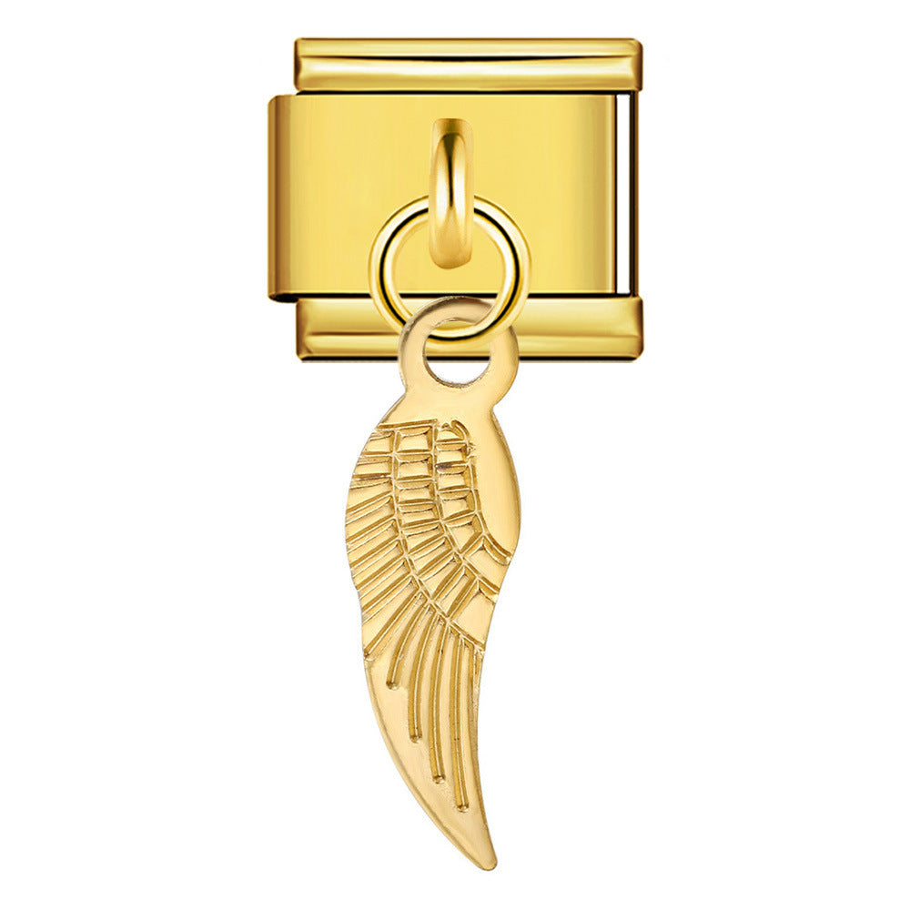 Wholesale  Italian Charm Bracelet 9mm DIY hook style Creative Stainless Steel Composable Bracelet