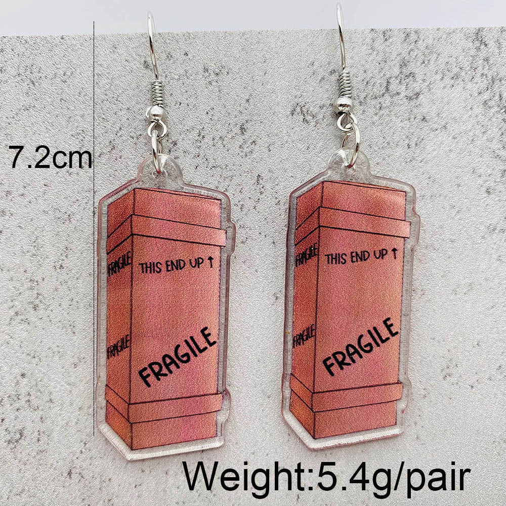 Wholesale Christmas Butterfly Animal Acrylic Drop Earrings ACC-ES-Cheny003