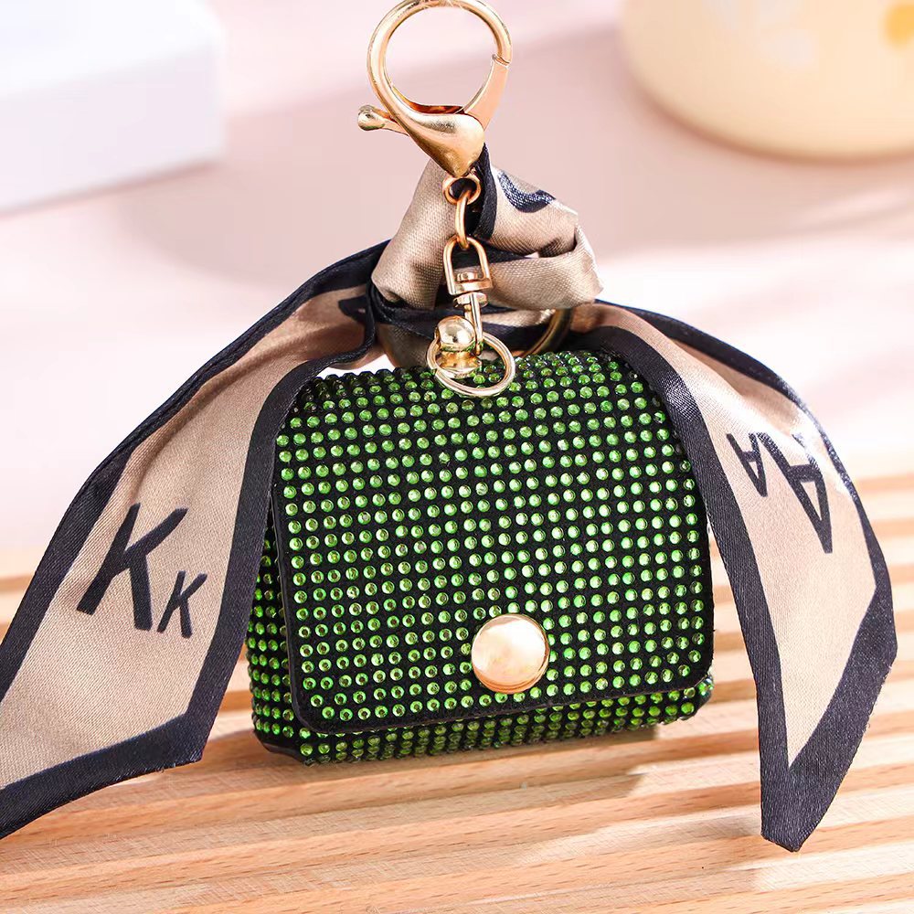 Wholesale Diamond Mini Bag Coin Purse Keychain ACC-KC-Aofei001