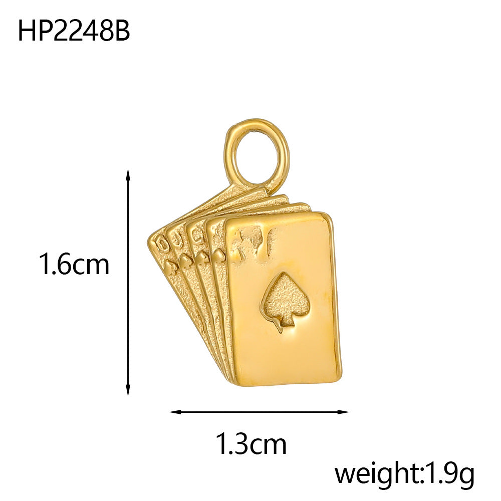 Wholesale Stainless steel three-dimensional pendant