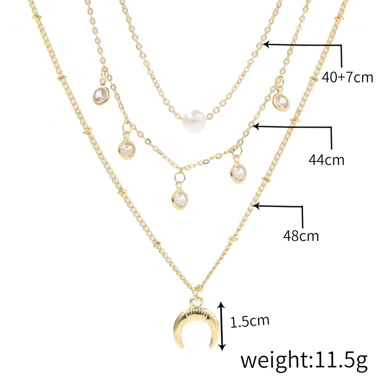 Wholesale alloy love-shaped necklace