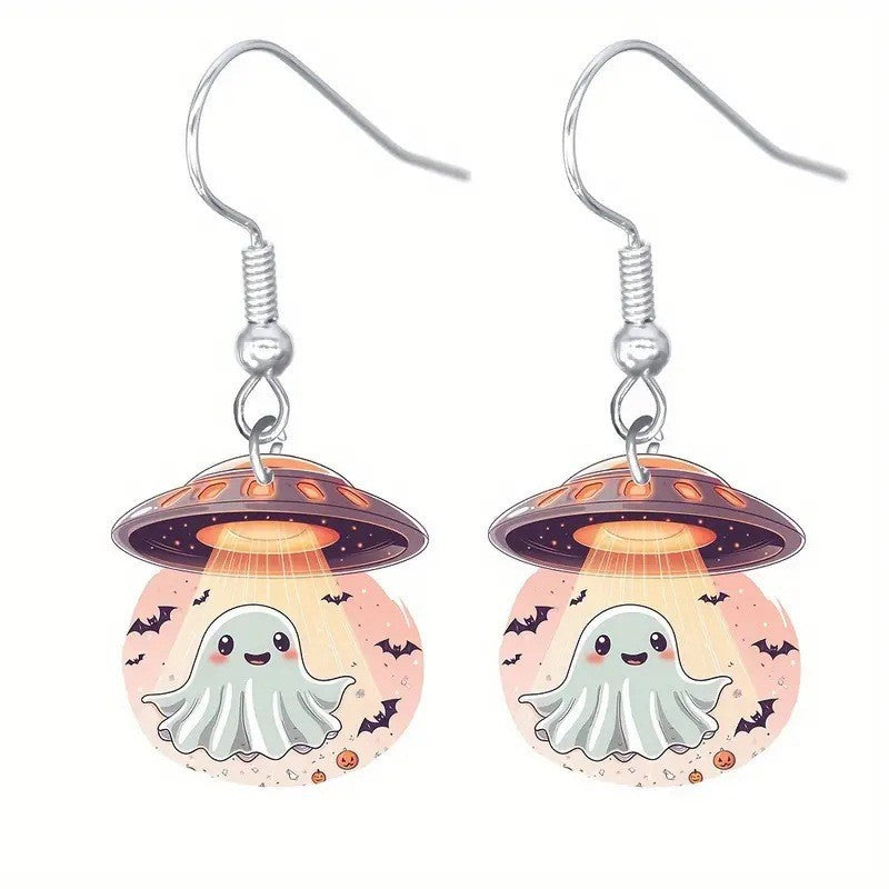 Wholesale  Acrylic Ghost Earrings