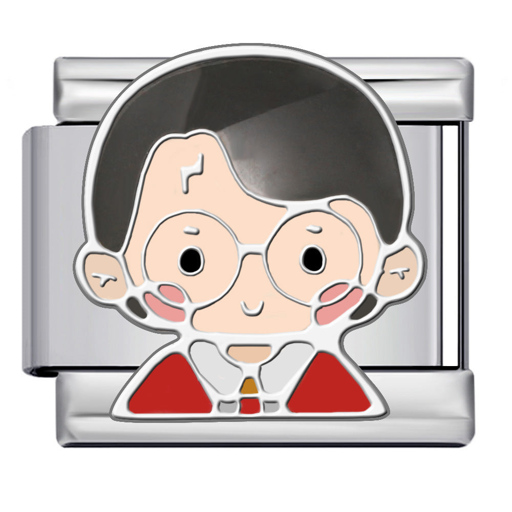 Bracelet de charme italien 5pcs 5pcs 9 mm DIY BRACET CRÉATIVE CRÉATIVE BRACILABLE COMPOSABLE