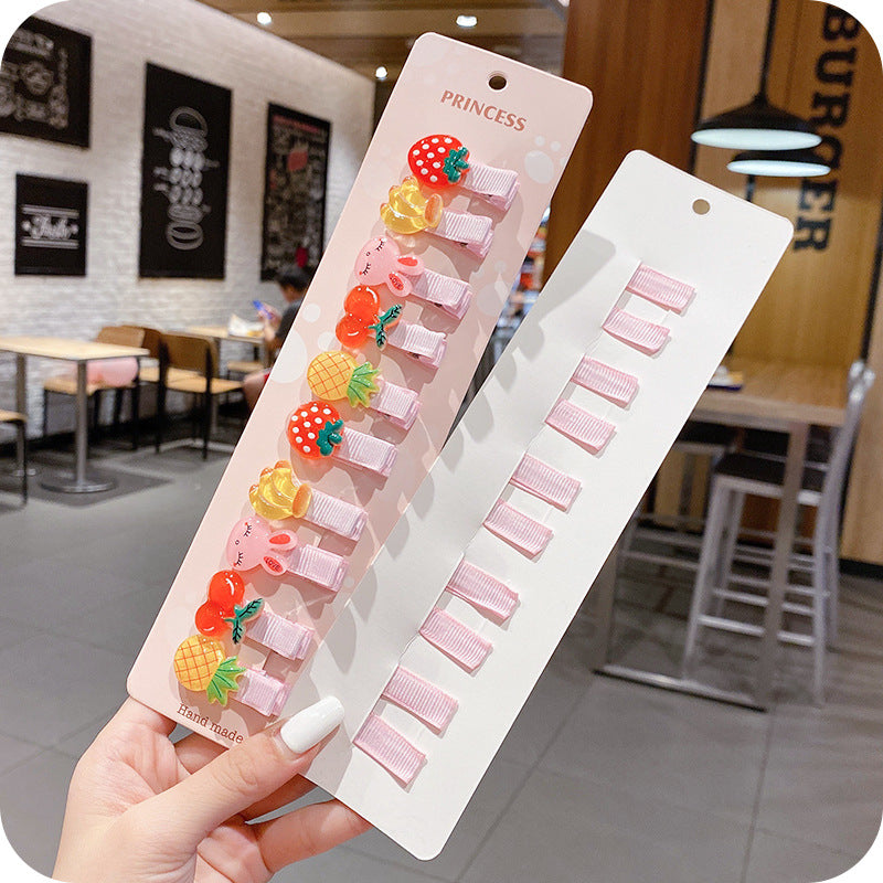 Wholesale Acrylic Cartoon cute  hairpin set