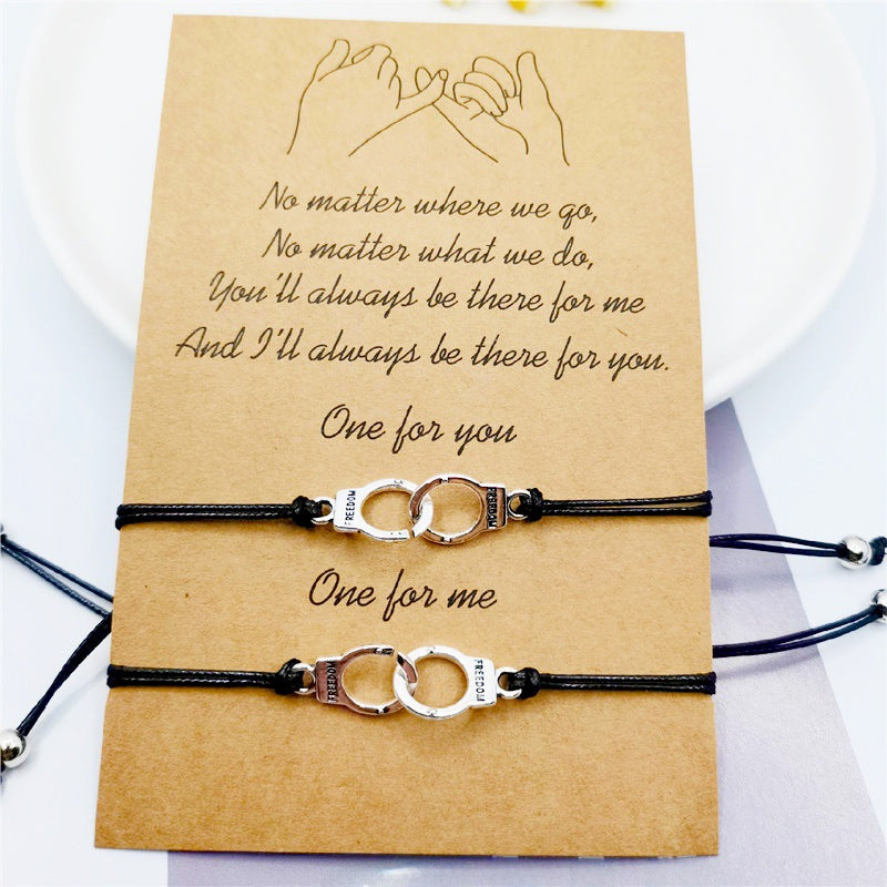 Wholesale  Alloy Sunflower  Woven Card Bracelet