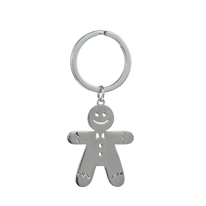 Wholesale Christmas Cartoon Cute Stainless Steel Keychains ACC-KC-JinZhu013
