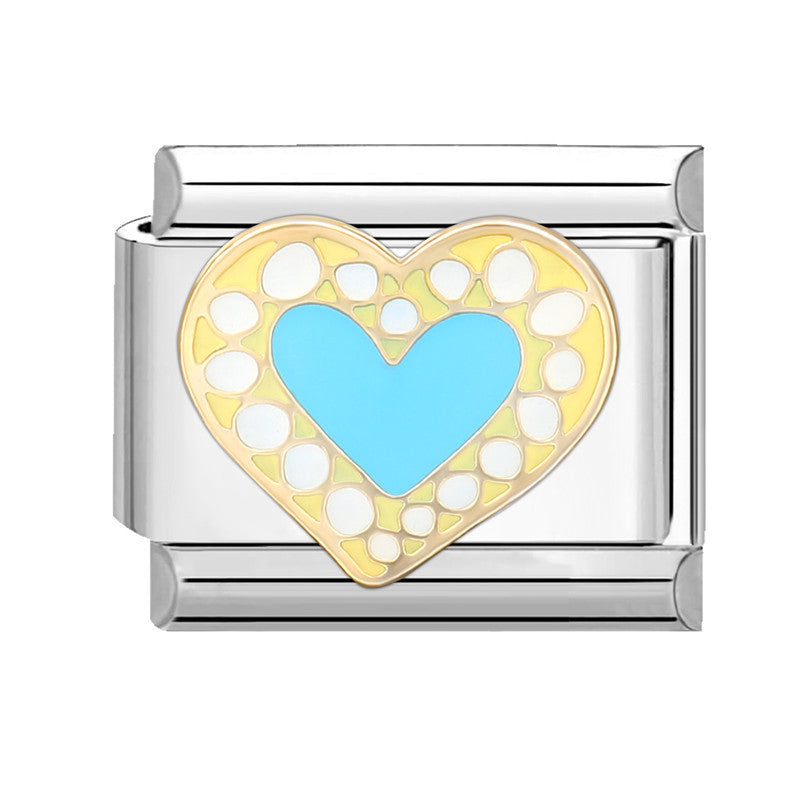 Wholesale Italian Beaded Bracelet 9mm DIY Splicing Removable Splicing Pink Blue Stainless Steel Combinable Bracelet