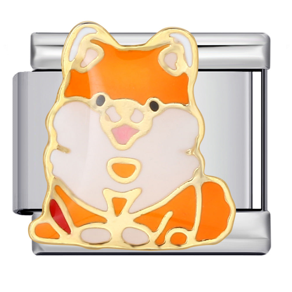 Wholesale  Italian Charm Bracelet Splicing Cute  Stainless Steel Composable Bracelet