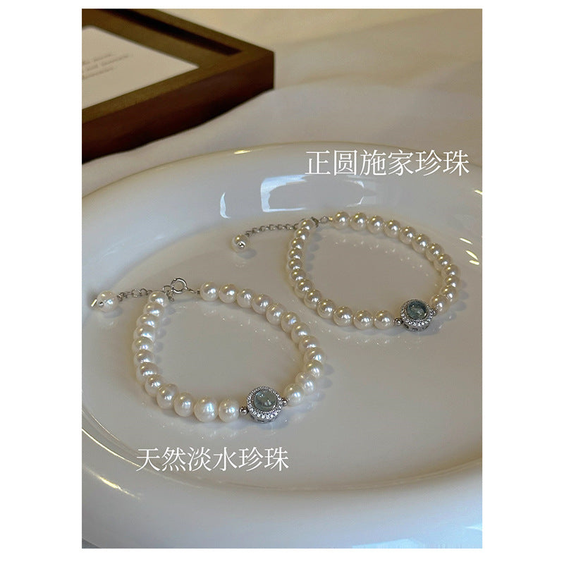 Wholesale  silver pearl bracelet light luxury bracelet
