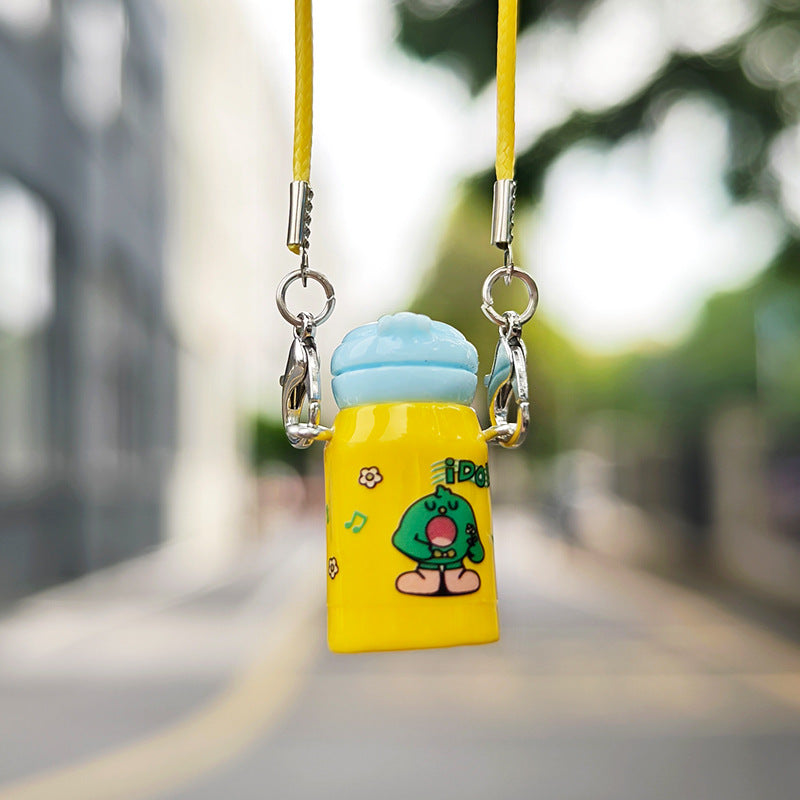 Wholesale Cute Mini Thermos Cup Keychain Pendant Doll Accessories