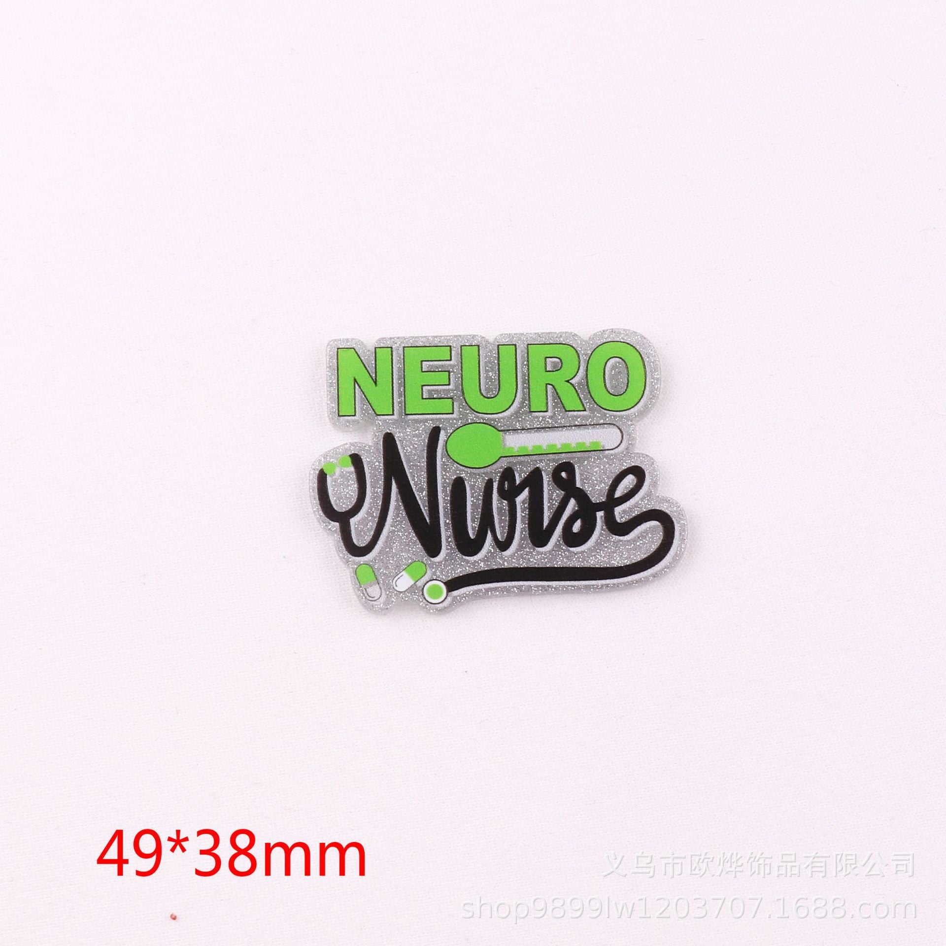 Wholesale 10pcs DIY Flatback Cartoon Christmas Acrylic Flatback Badge Scroll Retractable Keychain DIY Accessories ACC-FK-OuYe004