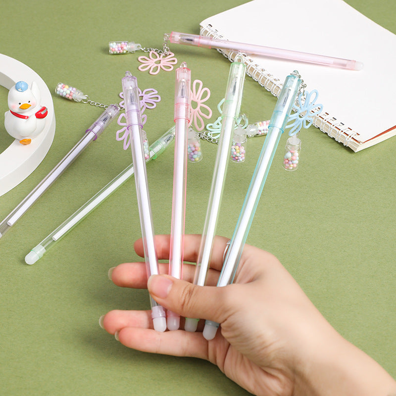 Wholesale Creative  daisy floating bottle pendant  pen