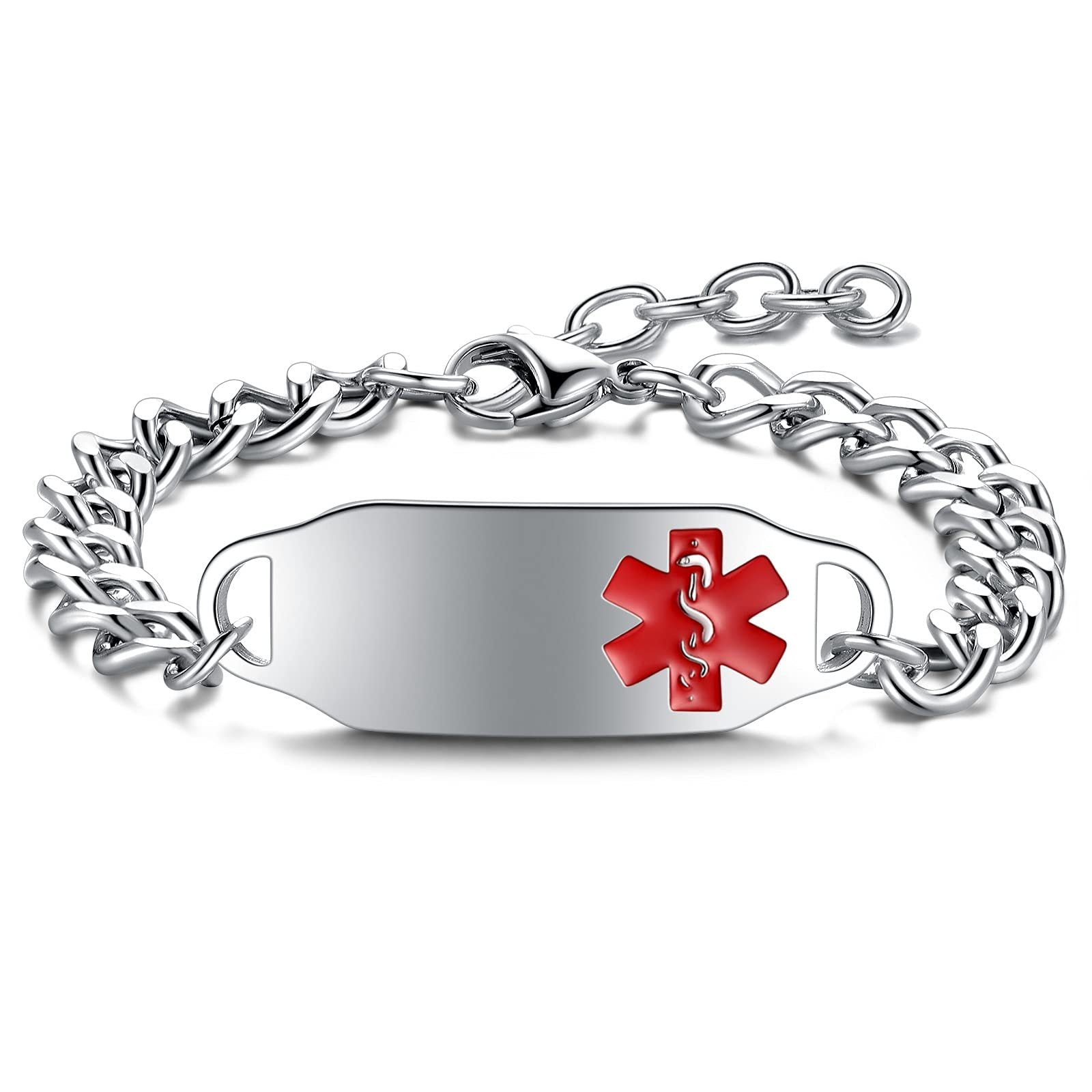 Wholesale stainless steel medical alert bracelet