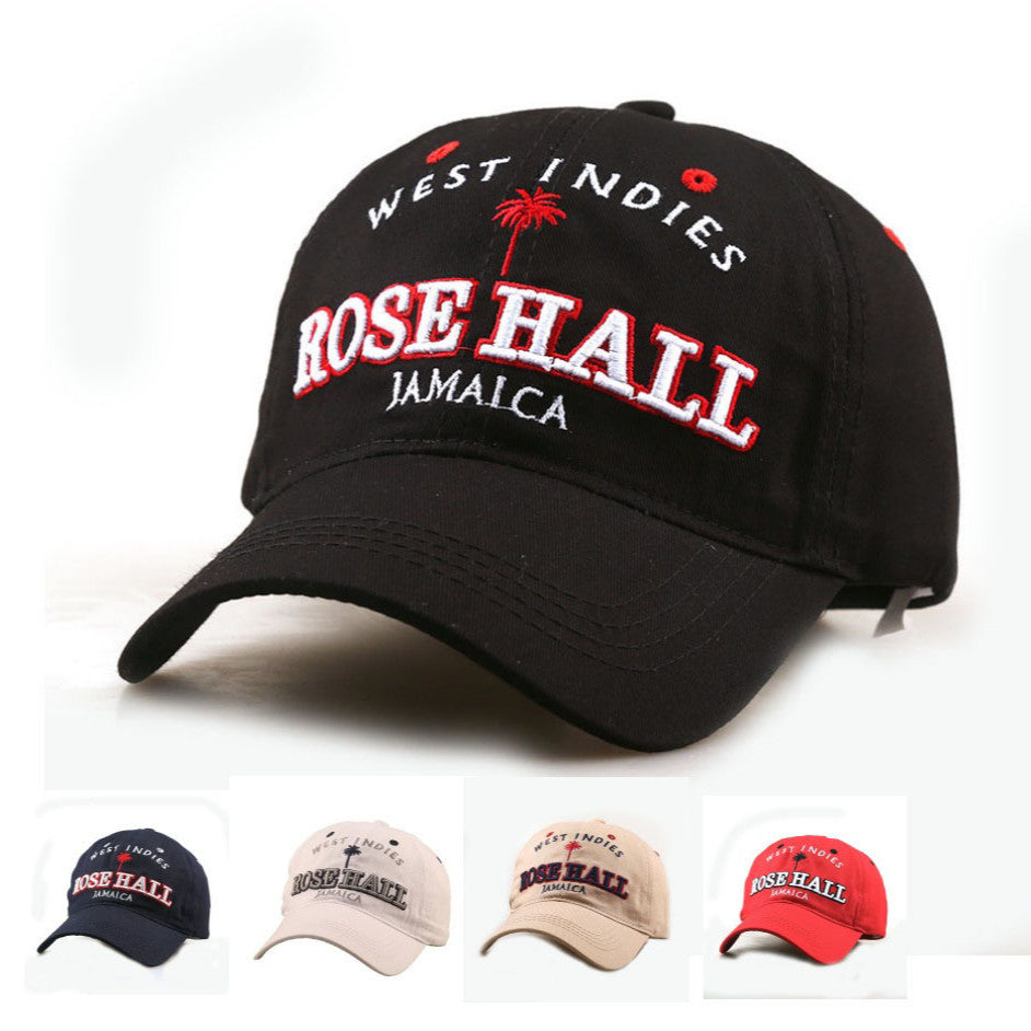 Wholesale Embroidered Letter Baseball Cap Women' s Solid Black Sun Protection Outdoor Sports Casual