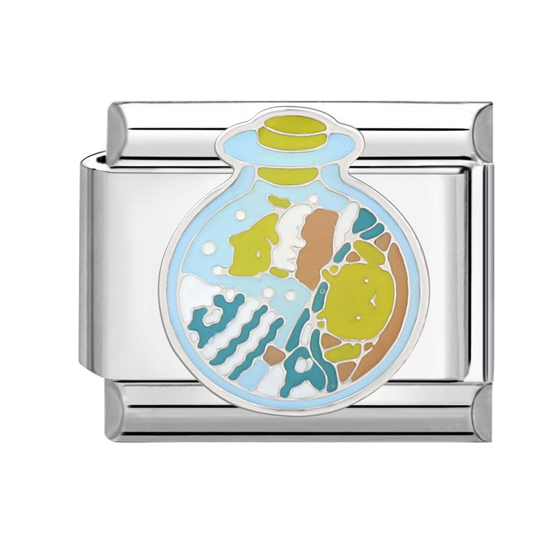 Wholesale  Italian Charm Bracelet 9mm DIY Splicing Removable Titanium Steel Cartoon Dripping Oil Composable Bracelet