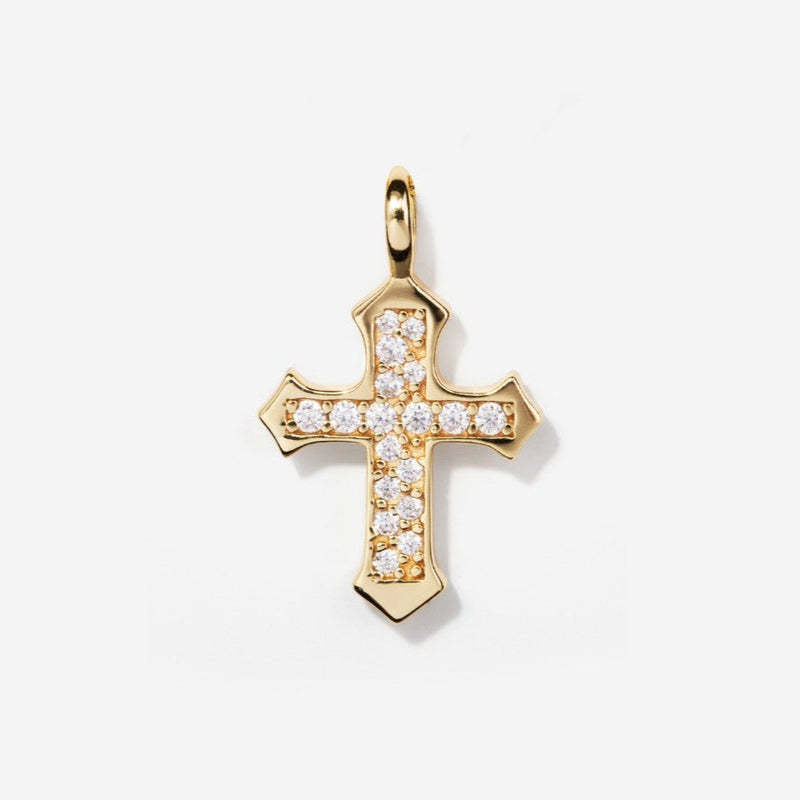 Wholesale Stainless Steel Cross Denim Pearl Love Heart DIY Pendant