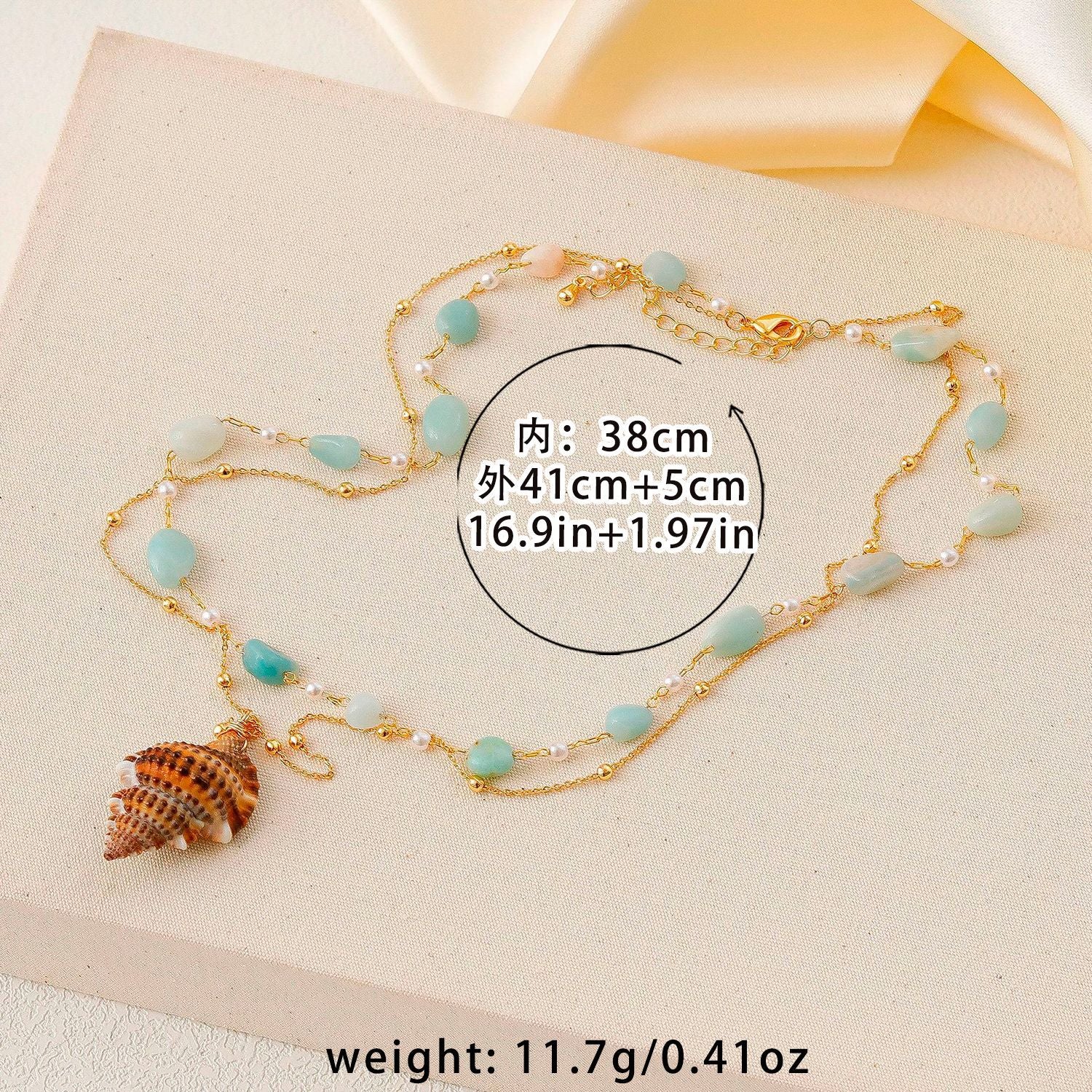 Wholesale Ocean Series Clavicle Chain Shell Conch Pendant Necklace