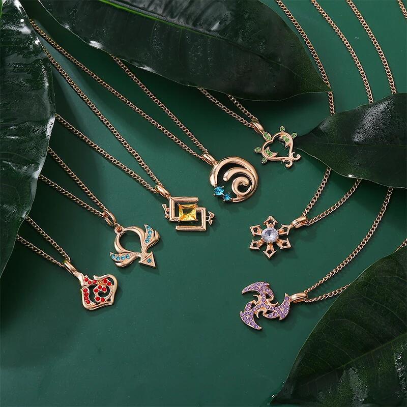 Wholesale Anime Alloy Pendant Necklace Geometric Design Fashion Jewelry Accessory Boutique Resale