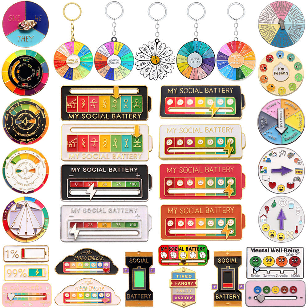 Wholesale Mood Expression Battery Power Creative Necklace