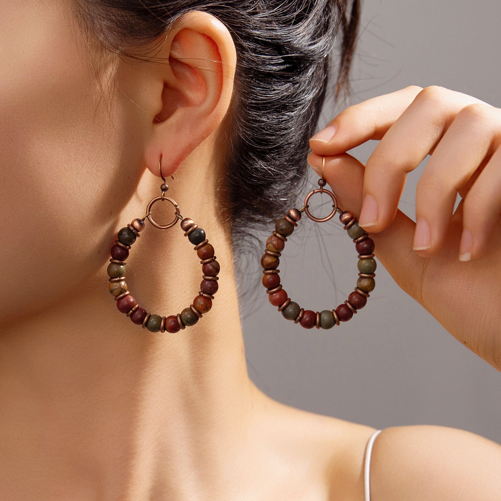 Wholesale Bohemian style turquoise earrings