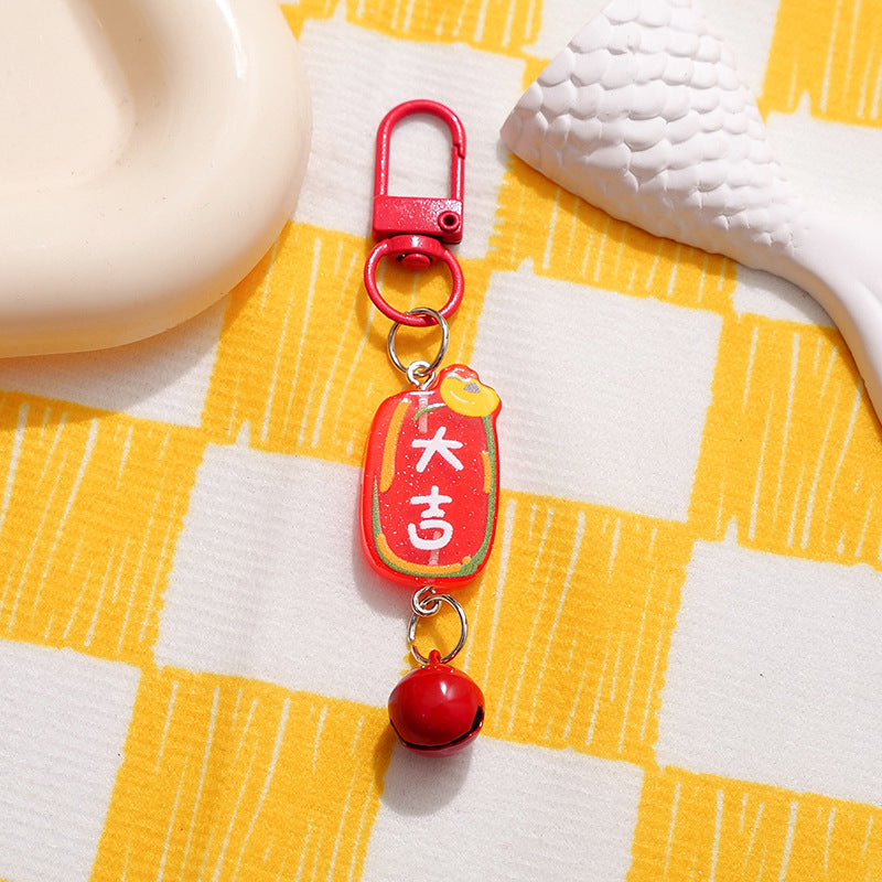 Wholesale Acrylic Festive Blessing Plaque Bag Charm Decorative Accessory for Resale